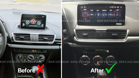 Màn hình DVD Android xe Mazda 3 2014 - 2019 | Màn hình nguyên khối